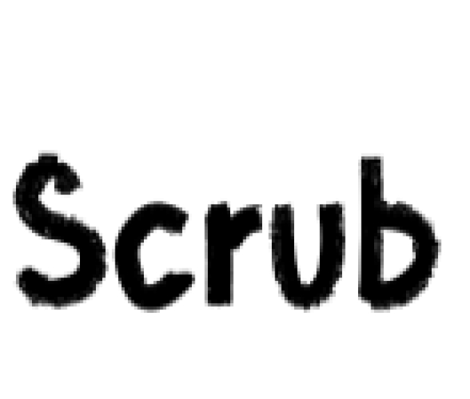 Scrub Font Preview