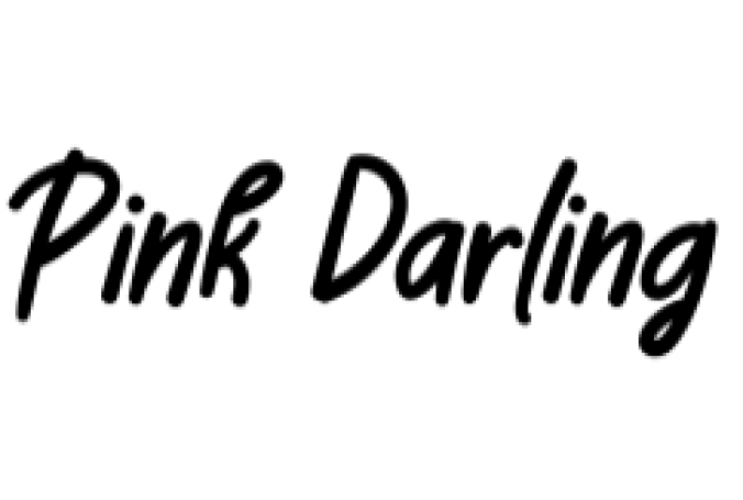 Pink Darling Font Preview