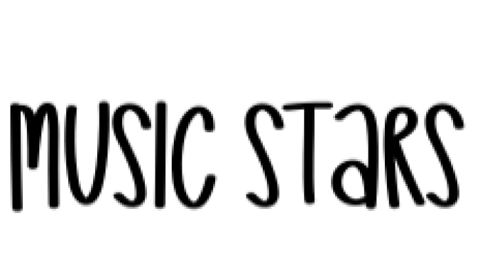 Music Stars Font Preview