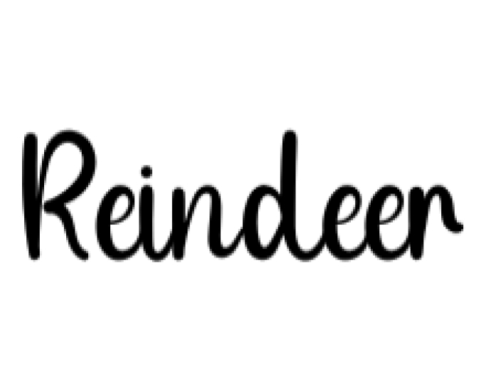 Reindeer Font Preview