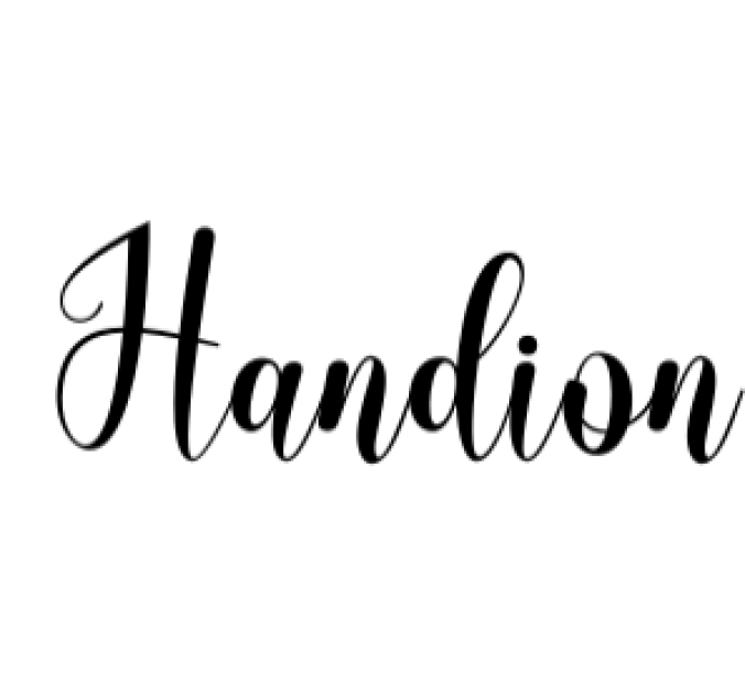 Handion Font Preview