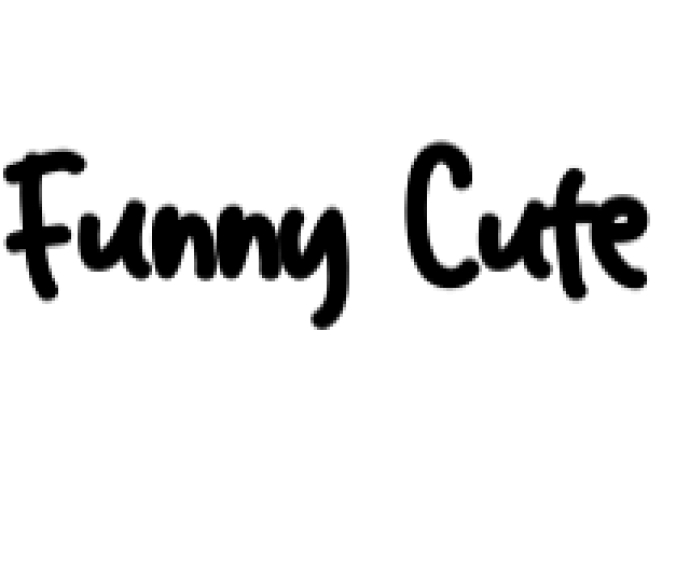 Funny Cute Font Preview