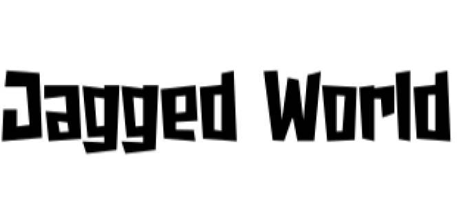 Jagged World Font Preview