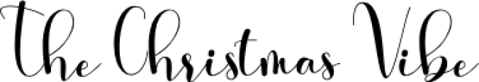 The Christmas Vibe Font Preview