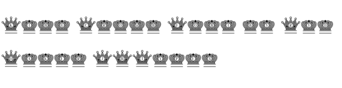 King Crown Font Preview