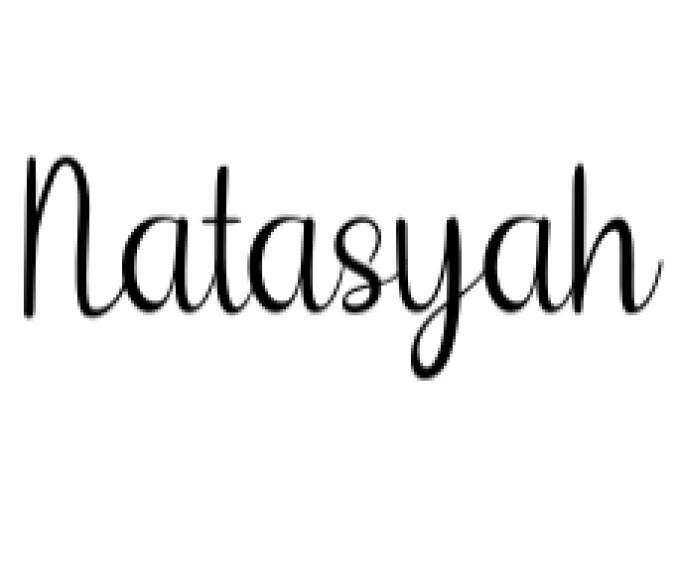 Natasyah Font Preview