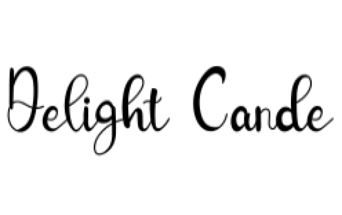 Delight Cande Font Preview