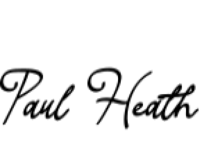 Paul Heath Font Preview