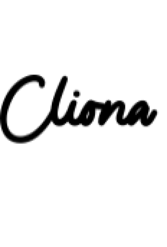 Cliona Script Font Preview