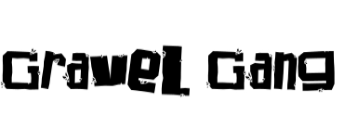 Gravel Gang Font Preview