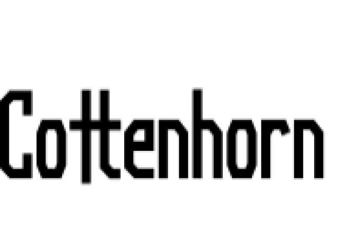 Cottenhorn Font Preview