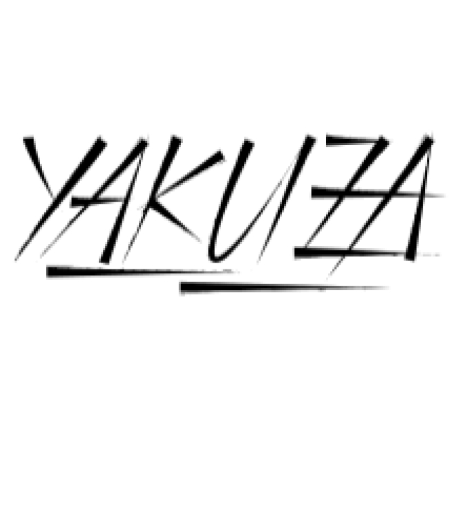 Yakuza Font Preview
