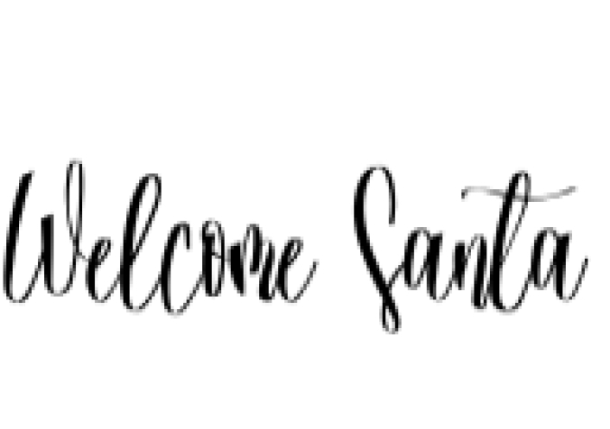 Welcome Santa Font Preview