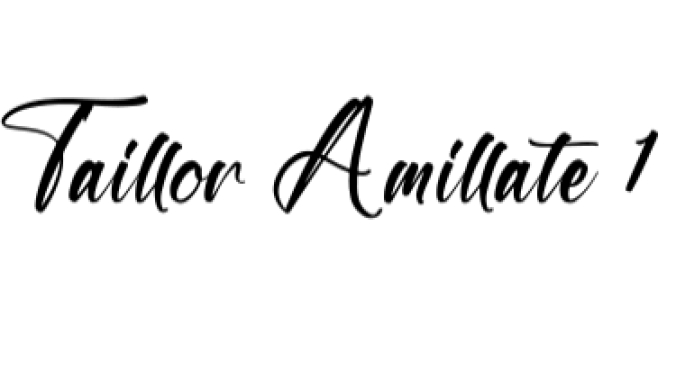 Taillor Amillate Font Preview