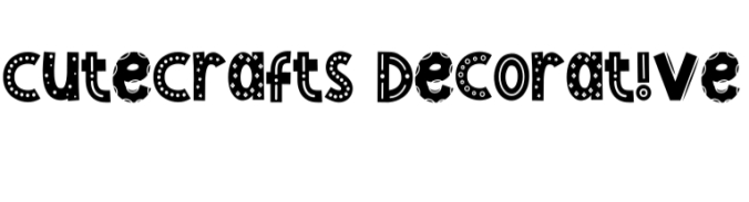 Cute Crafts Font Preview