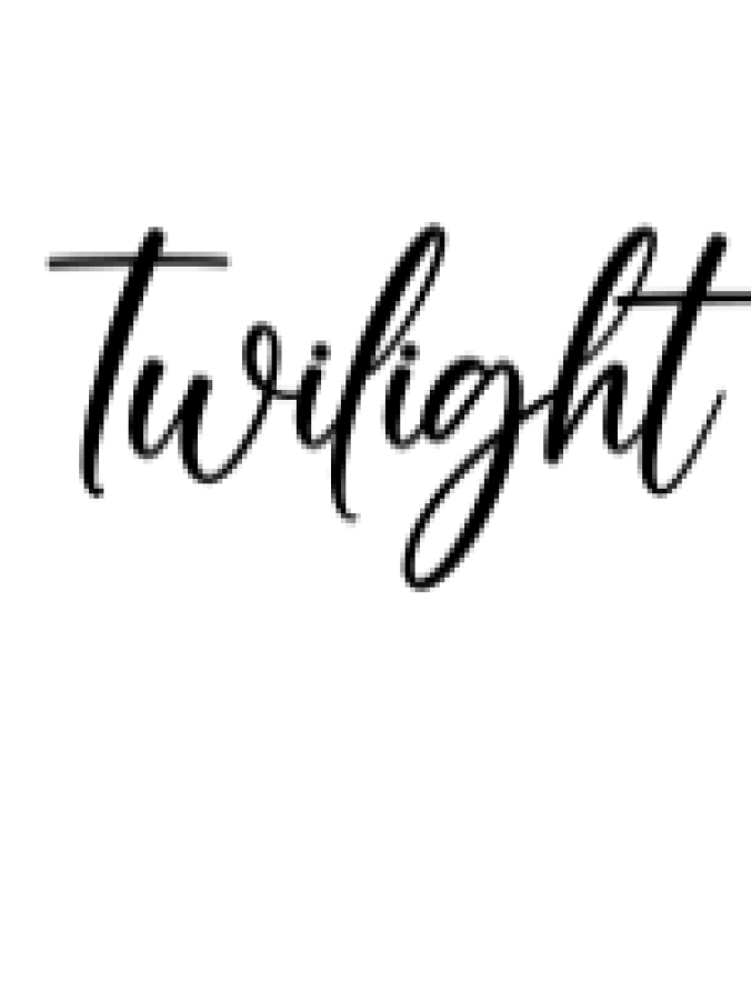 Twilight Font Preview