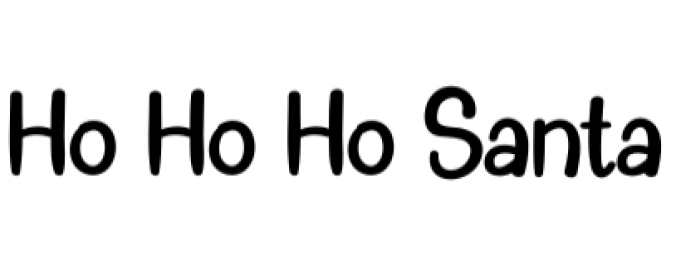 Ho Ho Ho Santa Font Preview