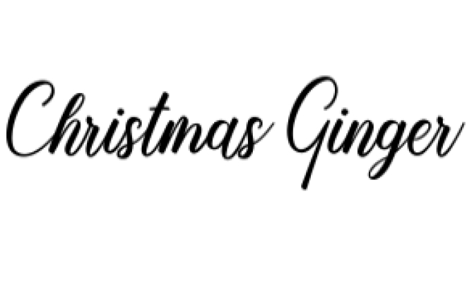 Christmas Ginger Font Preview