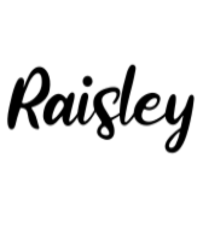 Raisley Font Preview