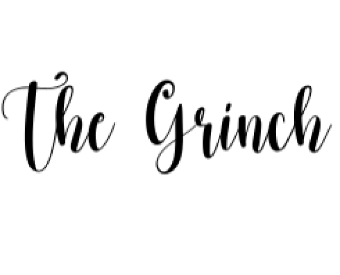 The Grinch Font Preview