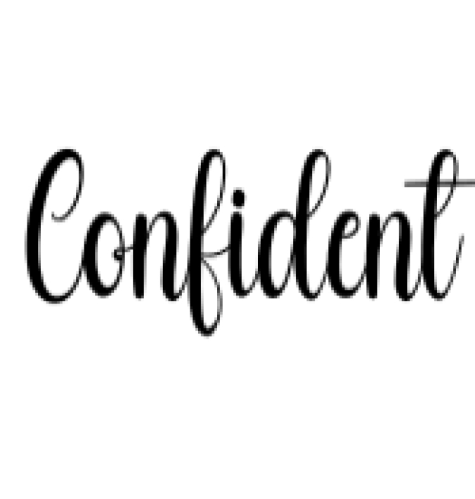 Confident Font Preview