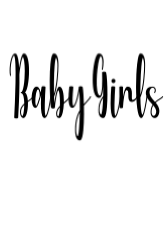 Cute Baby Girls Font Preview
