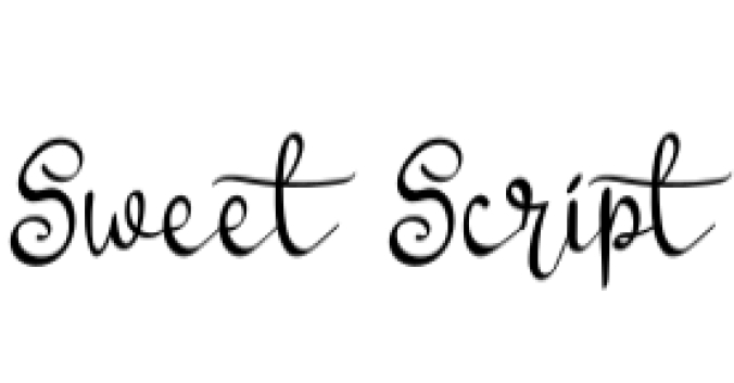 Sweet Script Font Preview