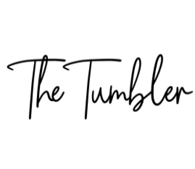 The Tumbler Font Preview