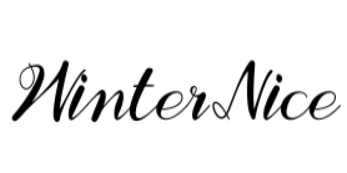 Winter Nice Font Preview