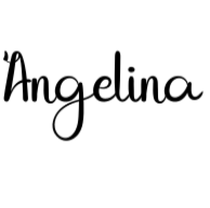 Angelina Font Preview