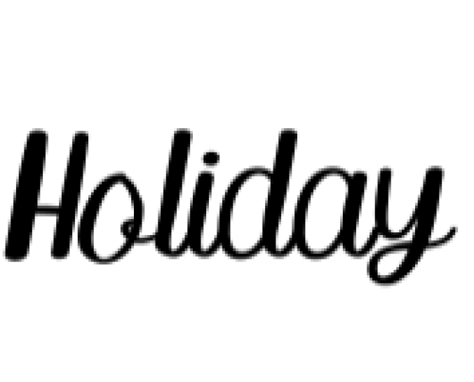 Holiday Font Preview