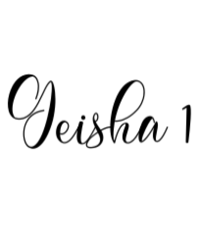Geisha Font Preview