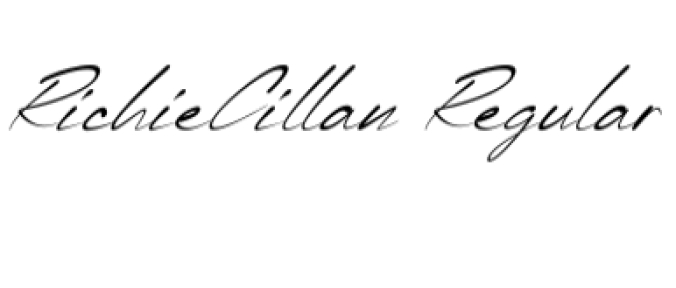 Richie Cillan Script Font Preview