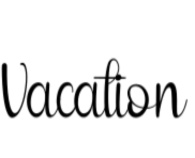 Vacation Font Preview
