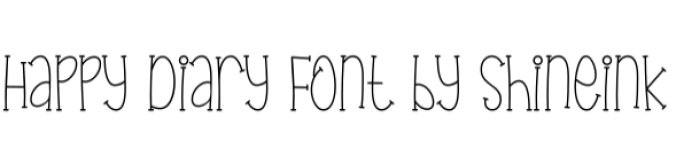 Happy Diary Font Preview