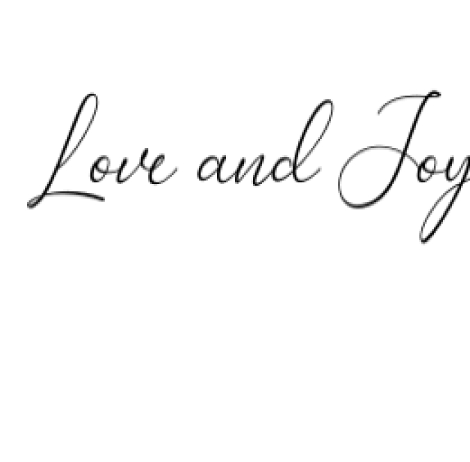 Love and Joy Font Preview