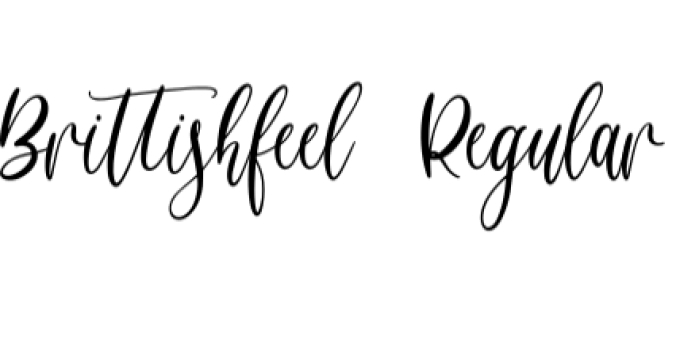 Brittishfeel Font Preview