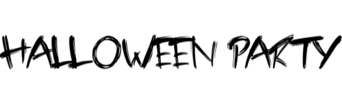Halloween Party Font Preview