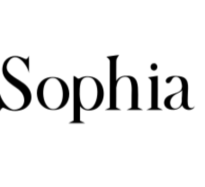 Sophia Font Preview