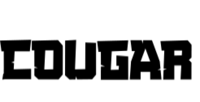 Cougar Font Preview