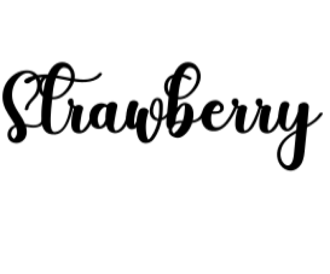 Strawberry Font Preview