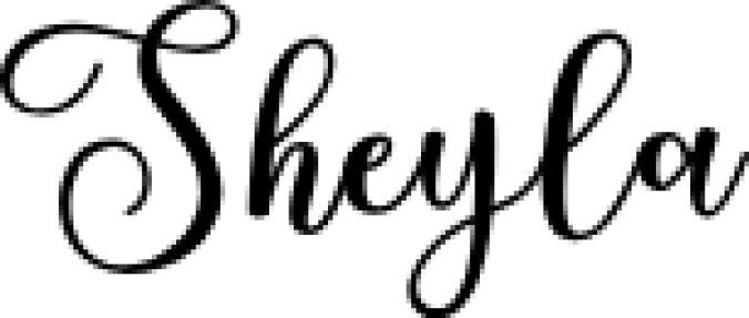 Sheyla Scrip Font Preview