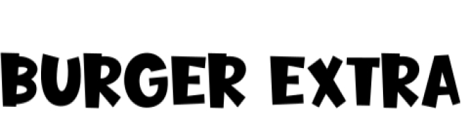 Burger Extra Font Preview