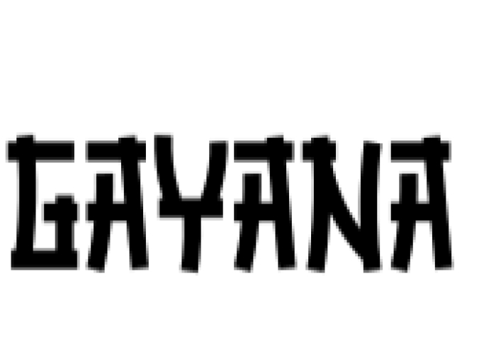Gayana Font Preview