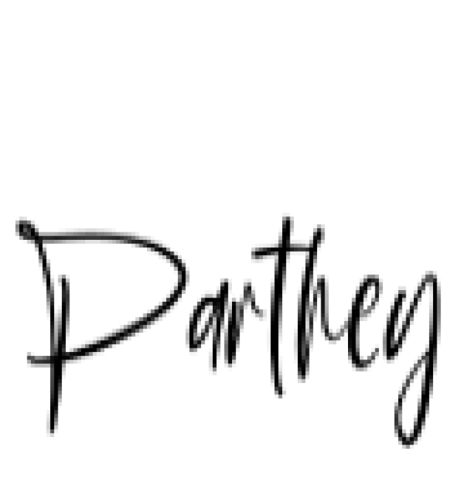 Parthey Font Preview
