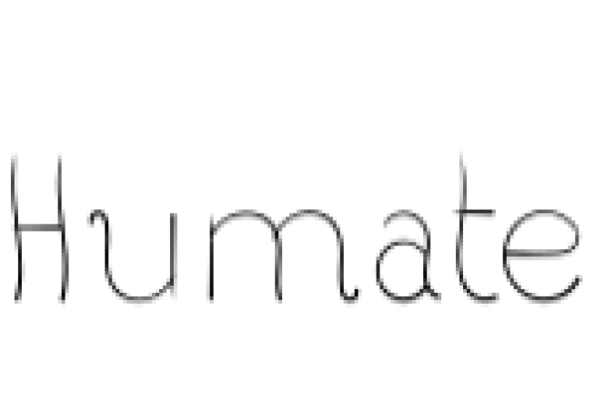 Humate Font Preview