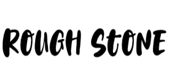 Rough Stone Font Preview