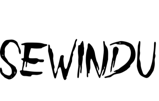 Sewindu Font Preview