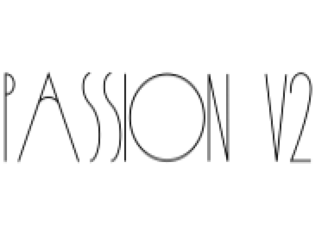 Passion II Font Preview