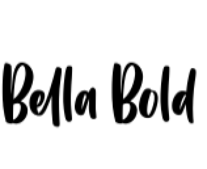 Bella Bold Font Preview